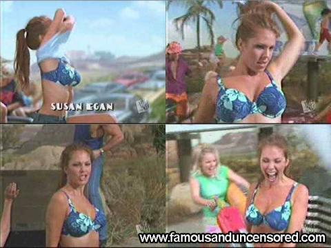 Nikki Cox Nude Sexy Scene Jumping Dancing Shirt Bikini Car