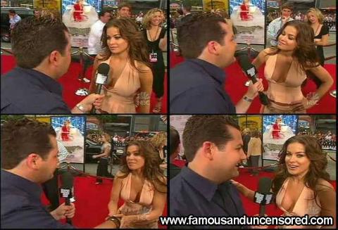 Carmen Electra Red Carpet Interview Car Posing Hot Beautiful