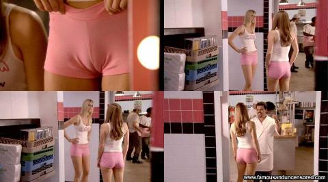 Maggie Lawson Nude Sexy Scene Still Waiting Kitchen Shorts