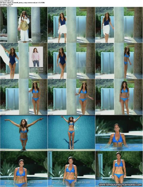 Valerie Bertinelli Commercial Swimsuit Wet Bikini Celebrity