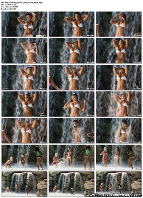 Cerina Vincent Nude Sexy Scene Wet Bikini Beautiful Actress