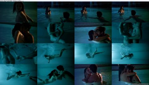 Emmy Rossum Nude Sexy Scene Shameless Wet Stunning Pool Bar